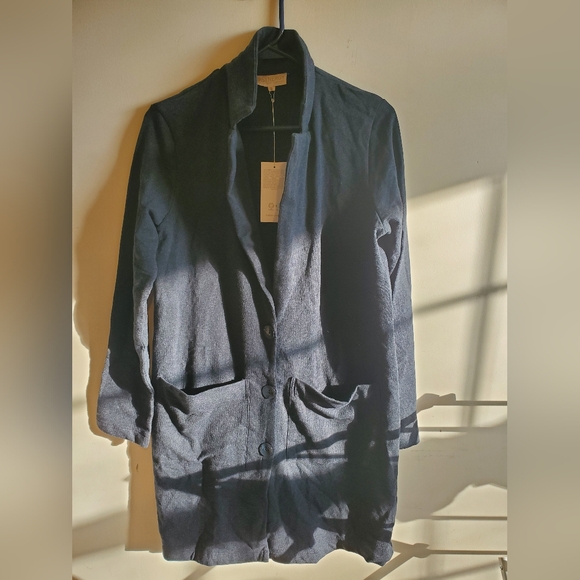 NWT Synergy organic black smith coat size small - Picture 2 of 6